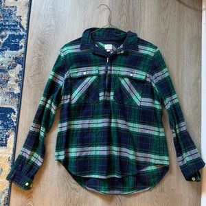 J. crew pullover flannel